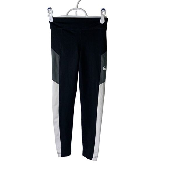 Nike Small Black, White and Grey Trophy Tight Leggings - Picture 1 of 6